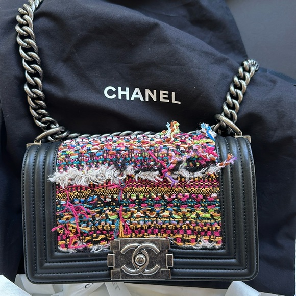 Chanel Small Tweed Boy Bag - Picture 1 of 7